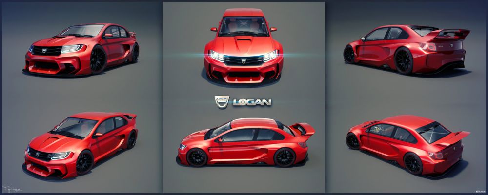 Ar putea fi cea mai TARE Dacia din istorie! Cum arata conceptul "Gran Turismo" pentru Logan, care poate rivaliza chiar si cu BMW_1