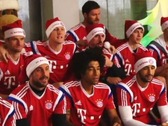 
	Show total la Bayern Munchen! Jucatorii s-au costumat in Mos Craciun si au inceput sa cante. Ce a iesit. VIDEO
