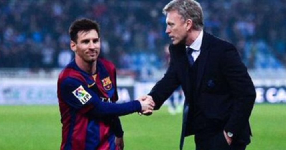 "Multumesc ca ai venit, Leo" Imaginea senzationala cu Moyes si Messi devenita viral pe internet dupa bataia luata de Barcelona_8