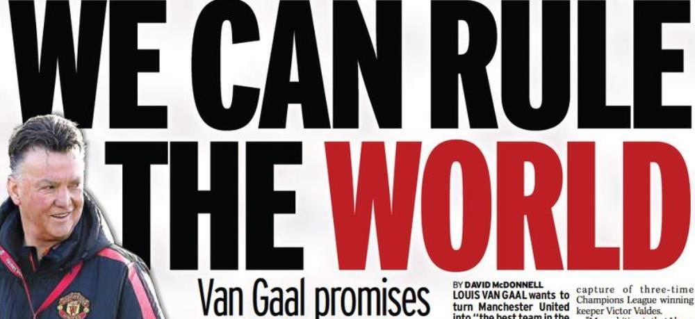 "Va vine sa credeti asa ceva? O sa dominam lumea!" Situatia unica in care s-a trezit Van Gaal la Manchester United_2