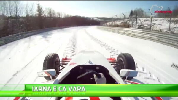 Un pilot a demonstrat ca iarna-i ca vara in Formula 1! Se poate alerga cu bolidul si pe zapada! VIDEO