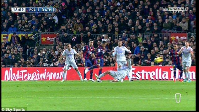Imaginea horror de de la Barcelona - Atletico Madrid. Cum arata piciorul lui Neymar dupa aceasta intrare criminala. FOTO_1
