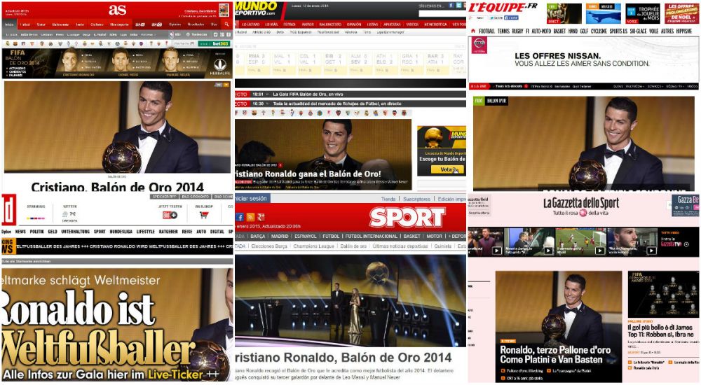 REACTIILE din presa internationala: "Ronaldo X 3" e cel mai des intalnit titlu in principalele ziare! FOTO_8