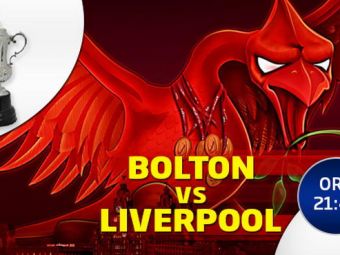 Miercuri, LIVE la Sport.ro: Bolton - Liverpool in FA Cup. Bucurati-va de fotbal!&nbsp;