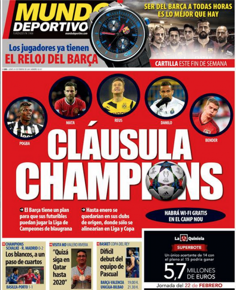 "Clauza Champions" cu care Barcelona pregateste 5 transferuri uriase: Pogba, Reus si Mata, primii 3 jucatori_2
