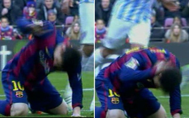 FOTO: Momentul in care Messi si-a pierdut cumpatul pe teren. Cum a reactionat Luis Enrique la finalul infrangerii soc cu Malaga_1
