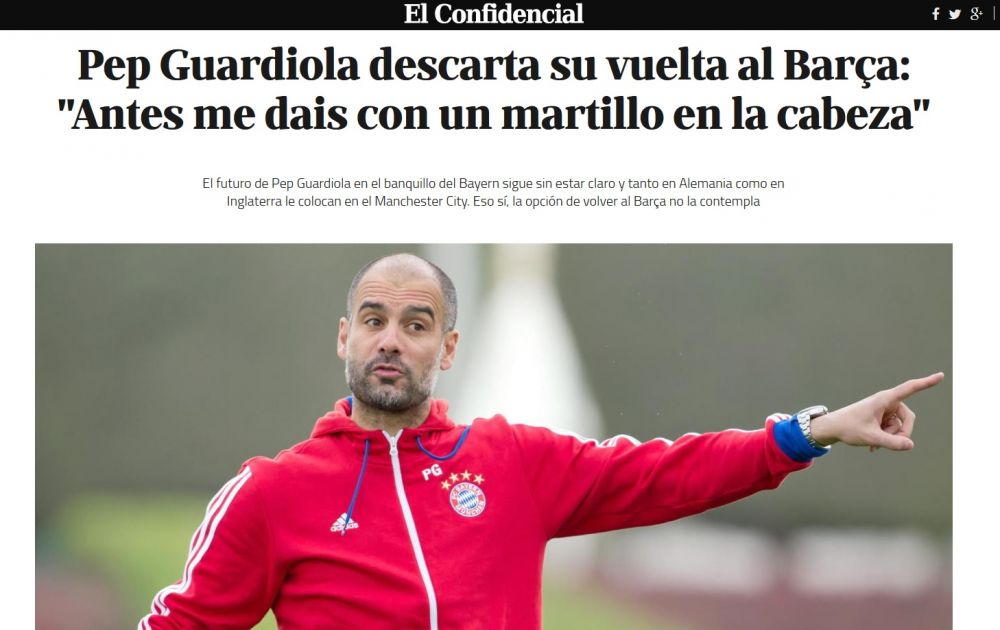 Marturia lui Guardiola despre revenirea pe Camp Nou: "Daca o sa ma gandesc sa ma intorc la Barca, sa-mi dati cu un ciocan in cap!_2