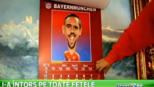 Un roman le-a facut cel mai tare calendar nemtilor de la Bayern! Cum arata caricaturile lui Pep, Robben si Ribery: VIDEO
