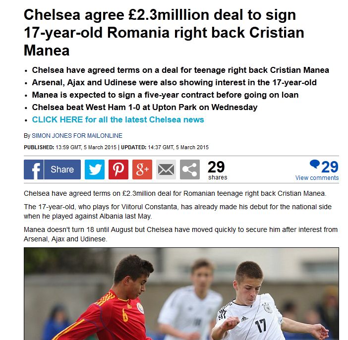 "Chelsea s-a inteles cu Viitorul pentru Cristi Manea! 3 milioane de euro!" Jucatorul va fi imprumutat imediat! Unde va ajunge:_2