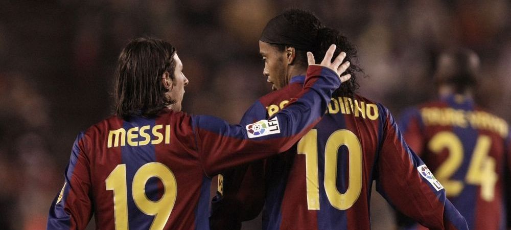 Barcelona Lionel Messi Ronaldinho