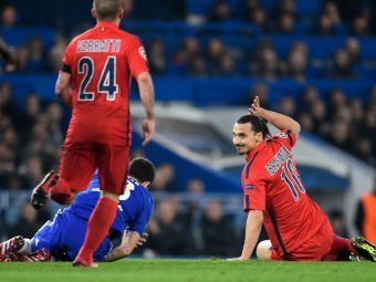 
	Ibra n-a scapat de suspendare | Eliminat GRATUIT cu Chelsea, Zlatan nu va putea juca in primul meci din sferturile Ligii!
