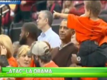 
	Obama era s-o PATEASCA la meci! Ce i s-a intamplat in tribune :)
