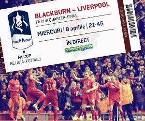
	RELIGIA FOTBAL la Sport.ro! Miercuri, 21:45 Blackburn - Liverpool, batalia pentru finala!&nbsp;
