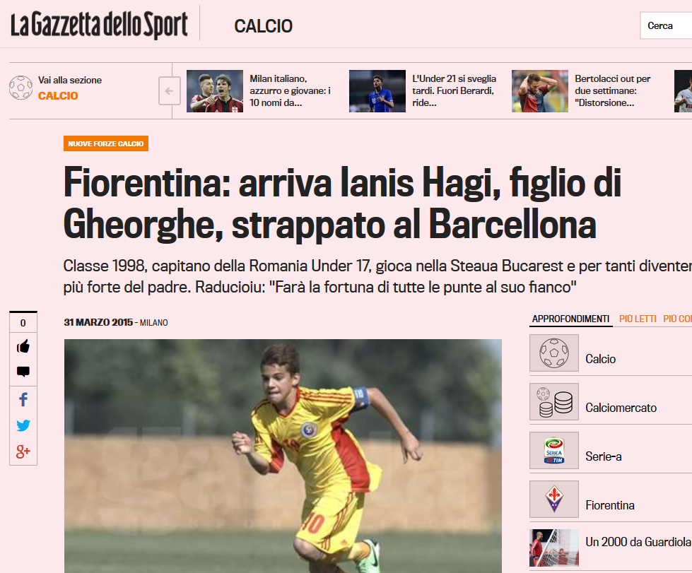 Anuntul facut AZI de Gazzetta dello Sport: Ianis Hagi i-a fost luat Barcelonei! Cu ce echipa e gata sa semneze_2