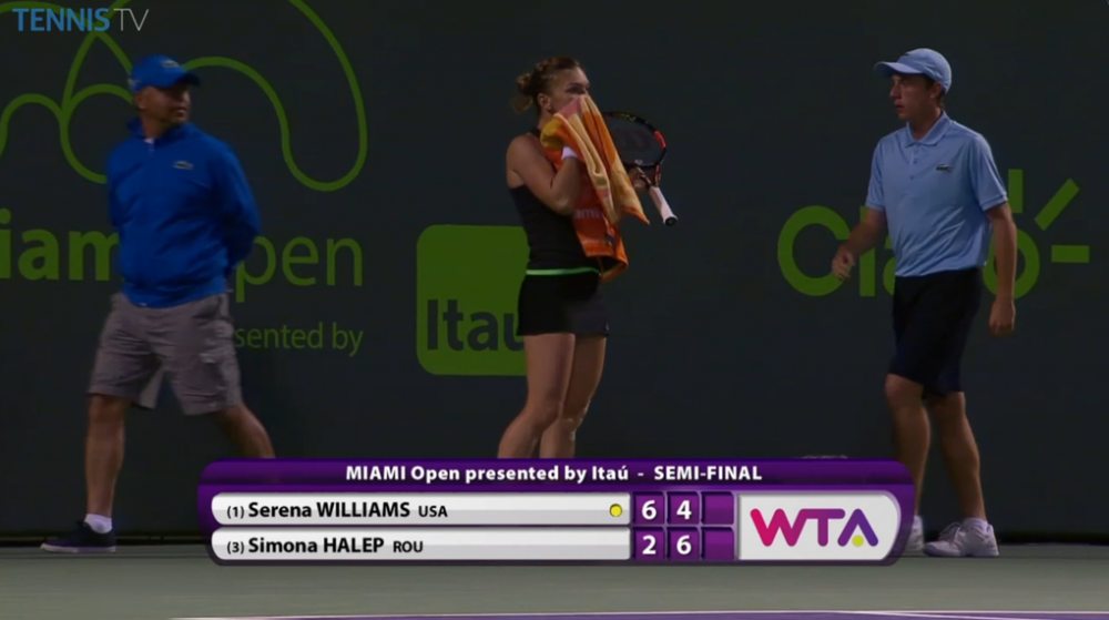 Moment de uluire pentru Simona in meciul cu Serena. Ce reactie a avut cand si-a dat seama ca a castigat setul! VIDEO_2