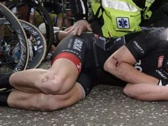 Imagini de cosmar! Cum arata spatele acestui ciclist dupa o cazatura horror. FOTO