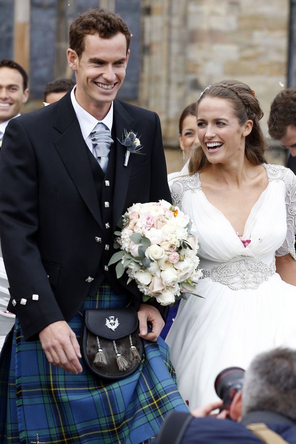 Andy Murray a avut parte de o nunta ca in povesti! Tenismenul s-a casatorit in Scotia si i-a chemat si pe fani la petrecere_3