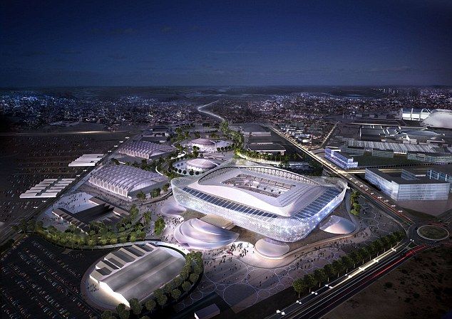 FOTO Asa arata al cincilea stadion pregatit de Qatar pentru CM 2022. Are instalatii GIGANT de aer conditionat si e in forma de DUNE de nisip_4
