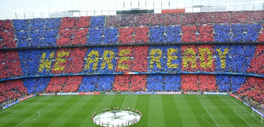 Reactia senzationala a lui Bayern cand au vazut coregrafia fanilor Barcei pe Camp Nou! Ce mesaj au transmis. FOTO_1