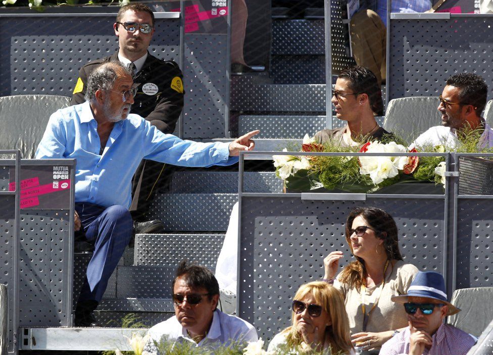 Imaginile zilei la Madrid. Tiriac a urmarit meciul lui Nadal impreuna cu Cristiano Ronaldo si alti jucatori de la Real_6