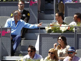 
	Imaginile zilei la Madrid. Tiriac a urmarit meciul lui Nadal impreuna cu Cristiano Ronaldo si alti jucatori de la Real

