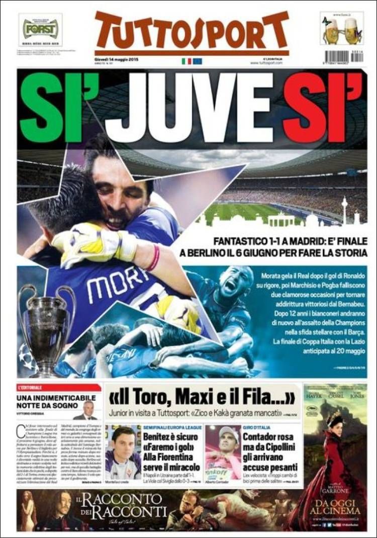 SHOW total dupa ce Juve a ajuns in finala Ligii! Ce scrie presa si ce s-a intamplat pe strazile din Torino!_4