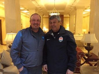 
	FOTO Lucescu, SPION pentru Napoli in Europa League! Antrenorul roman l-a vizitat pe Benitez
