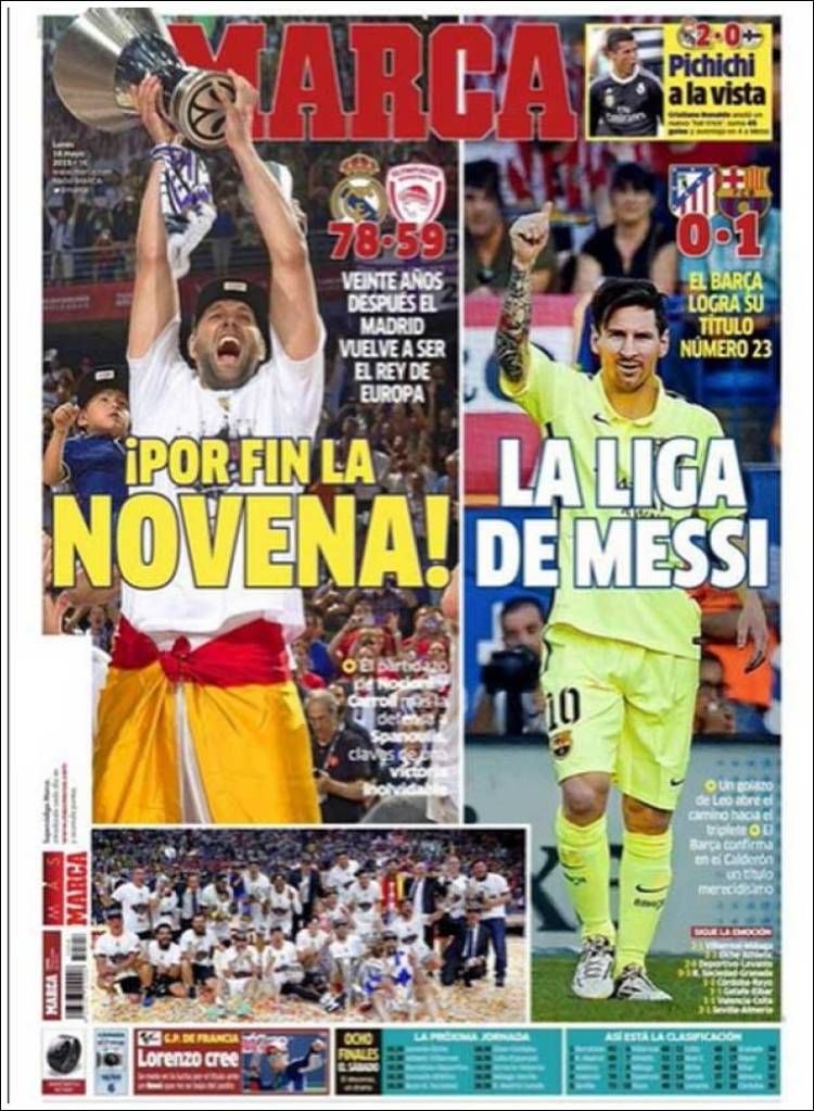 Presa din Spania EXULTA dupa ce Barca a castigat un nou titlu! Ziarul AS a 'uitat' iar de rivala lui Real! :) FOTO_3