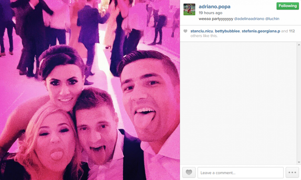 Ce imagine a postat Adi Popa pe Instagram dupa nunta de LUX din weekend_2