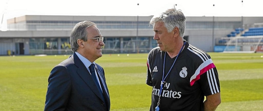 Carlo Ancelotti Florentino Perez Real Madrid