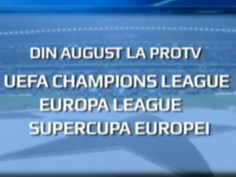 
	Din august, UEFA Champions League se intoarce la ProTV, alaturi de Europa League si Supercupa Europei. Bucurati-va de fotbal!
