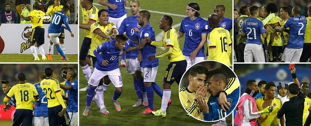 Brazilia Columbia Cupa Mondiala Neymar