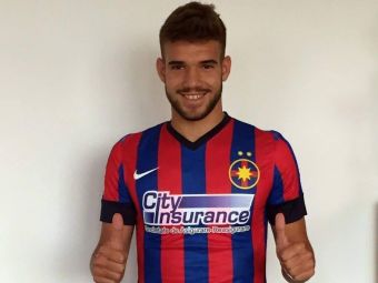 FOTO Steaua si-a prezentat oficial noul atacant: &quot;Sper sa ma adaptez rapid&quot; Ce obiectiv are tanarul Tudorie in Ghencea
