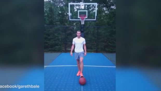 
	Schema SENZATIONALA a lui Gareth Bale cu care a devenit viral pe internet! Ce face cu o minge de baschet. VIDEO
