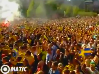 VIDEO FABULOS: 25 000 de oameni au cantat alaturi de jucatorii Suediei! Ce a facut vedeta echipei