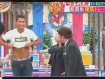 Reactie FABULOASA in direct la TV! Cum au reactionat japonezii dupa ce i-au vazut abdomenul lui Cristiano Ronaldo. VIDEO