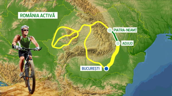 VIDEO Cea mai mare harta pe GPS din Romania prinde contur! Unde a ajuns grupul de biciclisti din Romania Activa dupa 3 zile