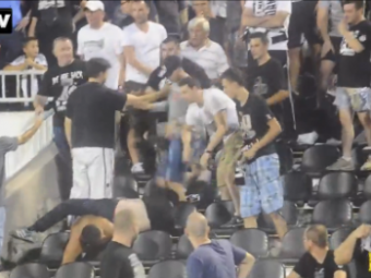 
	Imagini dure care nu s-au vazut la TV. Ce s-a intamplat in timpul meciului in galeria lui Partizan VIDEO
