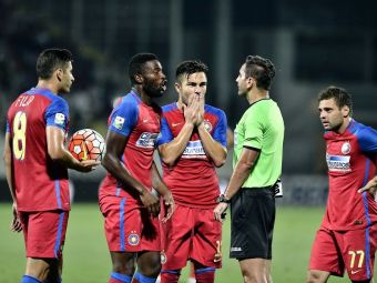 
	Steaua a cerut in mod oficial excluderea celor trei arbitri care au facut praf meciul de la Giurgiu
