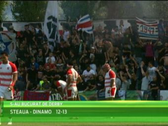 
	Ultrasii stelisti au abandonat echipa lui Radoi, dar fac spectacol la rugby! Superatmosfera la derby-ul cu Dinamo, incheiat cu victoria alb-rosiilor

