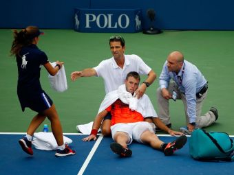 
	Incident grav la US Open. Jack Sock a lesinat in timpul meciului cu Bemelmans din cauza caldurii toropitoare, americanii se tem ca vremea poate pune probleme in continuare

