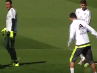 SHOW total la antrenamentul Realului! Cristiano Ronaldo a LOVIT cu un moment de MAGIE! Jese si-a umilit un coleg. VIDEO