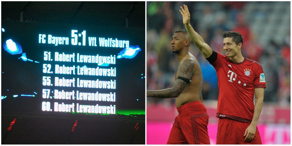 LewanGOLski si un record istoric | Polonezul a dat cea mai tare "manita" vazuta in fotbalul mondial. Lahm: "A ratat doua ocazii mari" :)_1