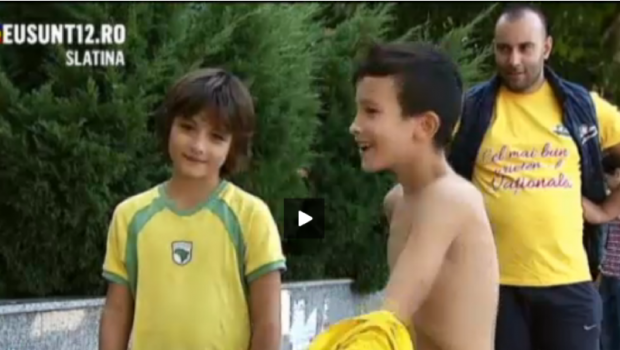 
	Reactia fantastica a acestui copil din Slatina atunci cand Stelea l-a rugat sa-i arate cum se bucura la gol :) VIDEO
