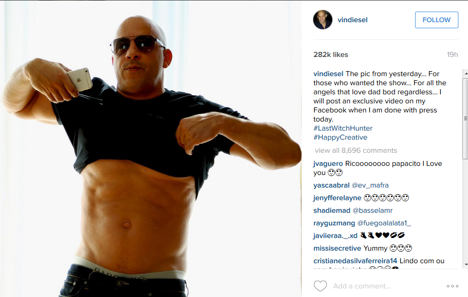 Vin Diesel s-a ENERVAT dupa ce a fost pozat cu burta! Cum arata in realitate abdomentul starului din Fast & Furious! FOTO _1