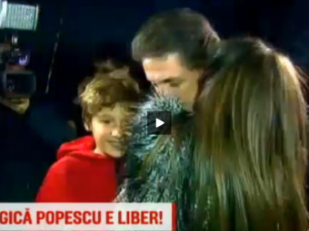 
	Reactia emotionanta a sotiei lui Gica Popescu atunci cand a aflat vestea cea mare: fostul capitan al nationalei a fost eliberat
