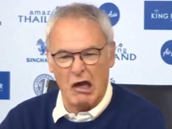 &quot;Vreau sa-l ucid&quot;! Moment incredibil cu Ranieri la ultima conferinta de presa in Anglia. Ce a facut. VIDEO