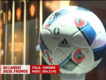 
	Italia - Romania se joaca cu ultima bijuterie lansata in fotbal. Zidane a prezentat mingea oficiala pentru EURO 2016
