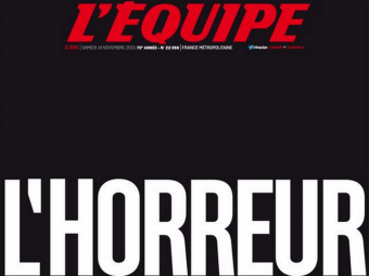 
	Reactii din lumea sportului dupa atentatele teroriste din Paris! Prima pagina din L&#39;Equipe, doliu dupa masacru
