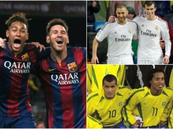 
	Este tripleta MSN cea mai tare din istorie? Messi, Suarez si Neymar au marcat 120 de goluri impreuna in 2015 si sunt vazuti ca fiind mai buni ca &quot;RRR&quot;
